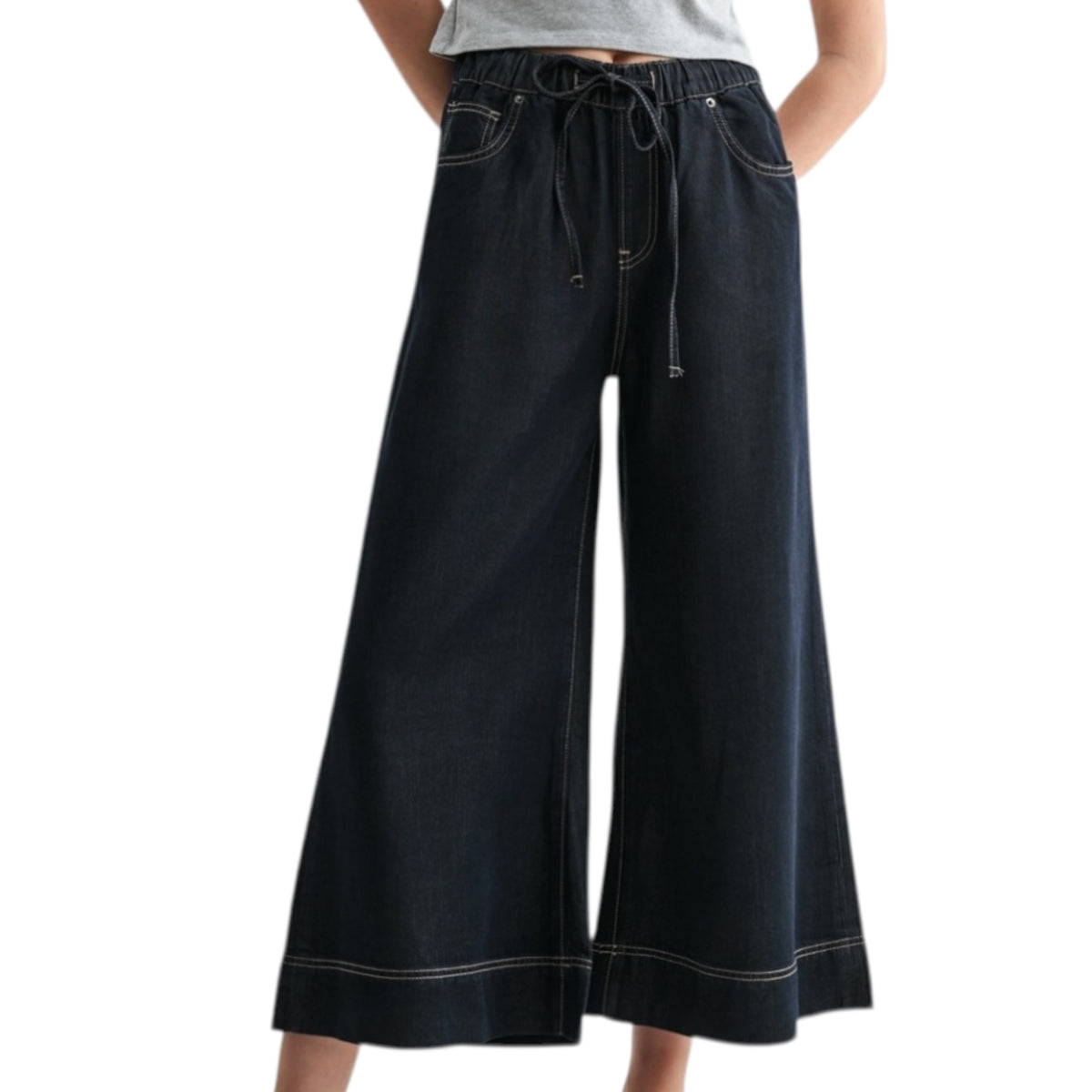 MICA MDP-G3868 Dark High Rise Wide Jogger