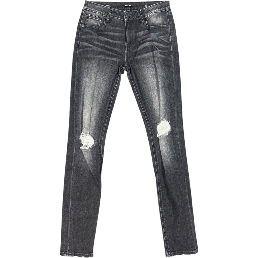 Miss Me M1001S45 Black Distressed Skinny Fit Jeans Size 26-RF
