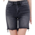 MICA Chinuri High Rise Stretch Midi Shorts MDP-H217BK