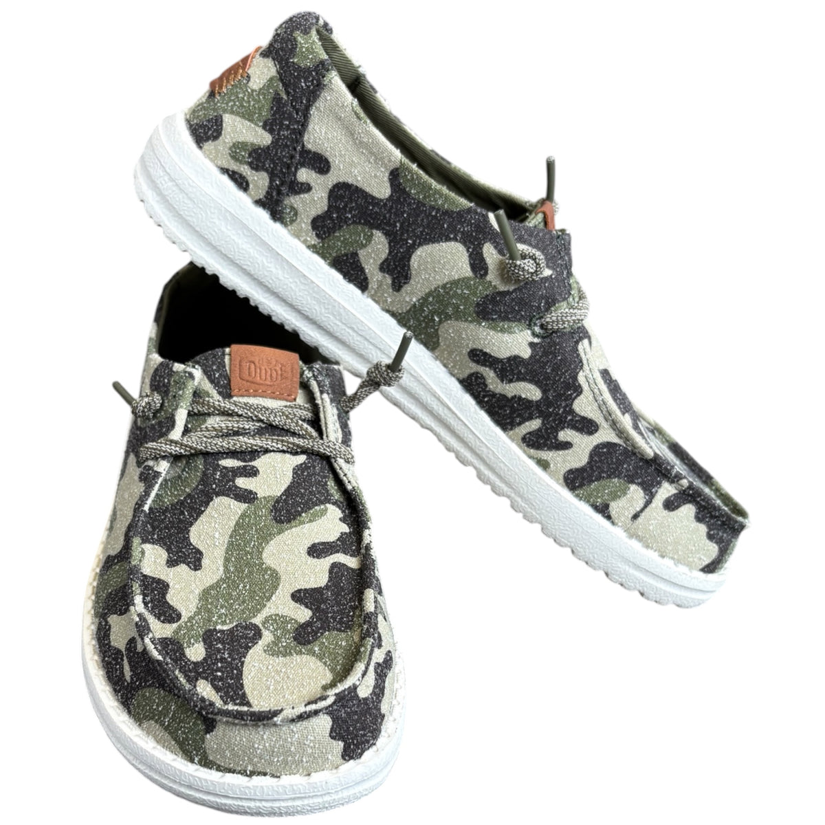 Hey Dude Wendy Essential Camo Olive Camo/ Multi
