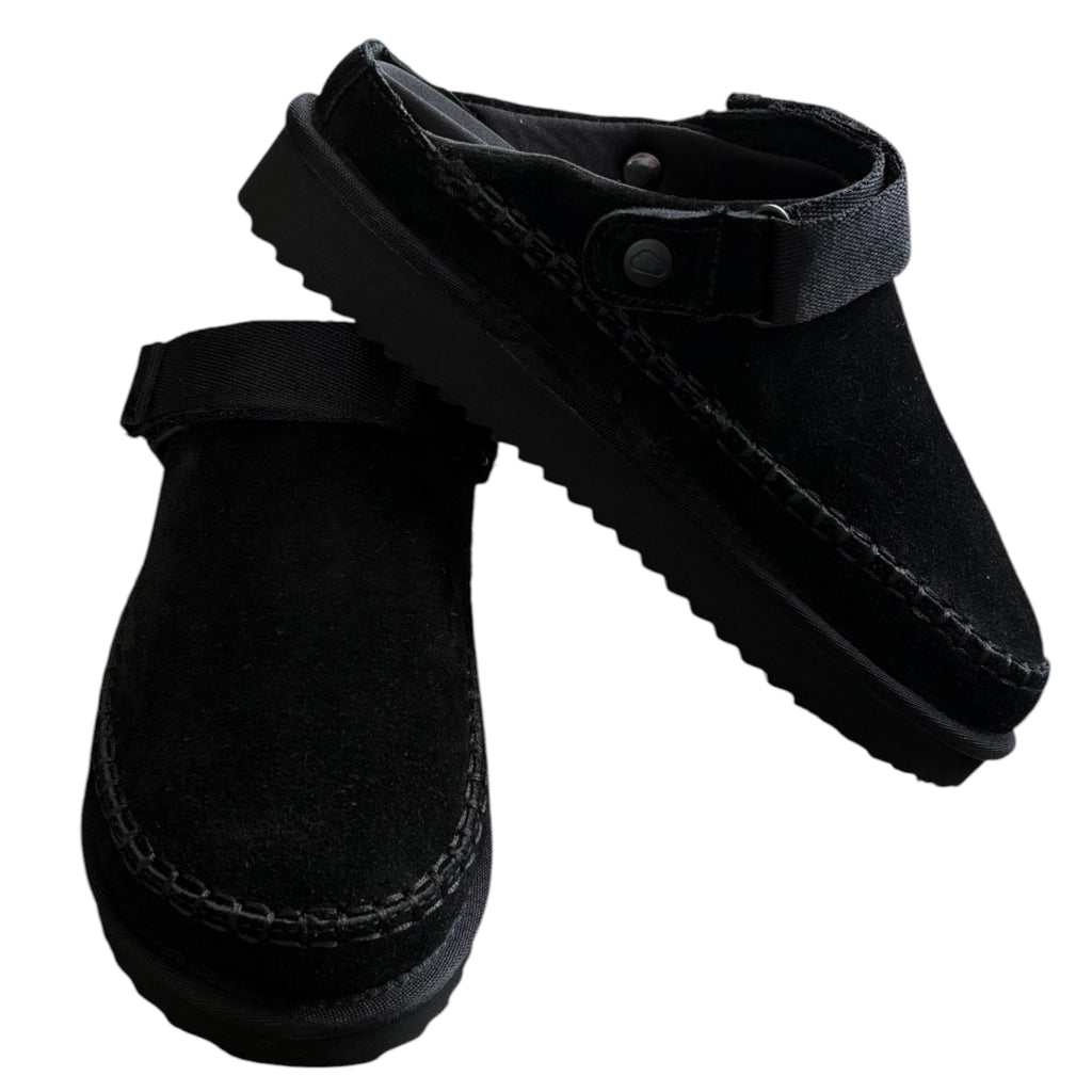 Project Cloud Greyson Suede Black Clogs