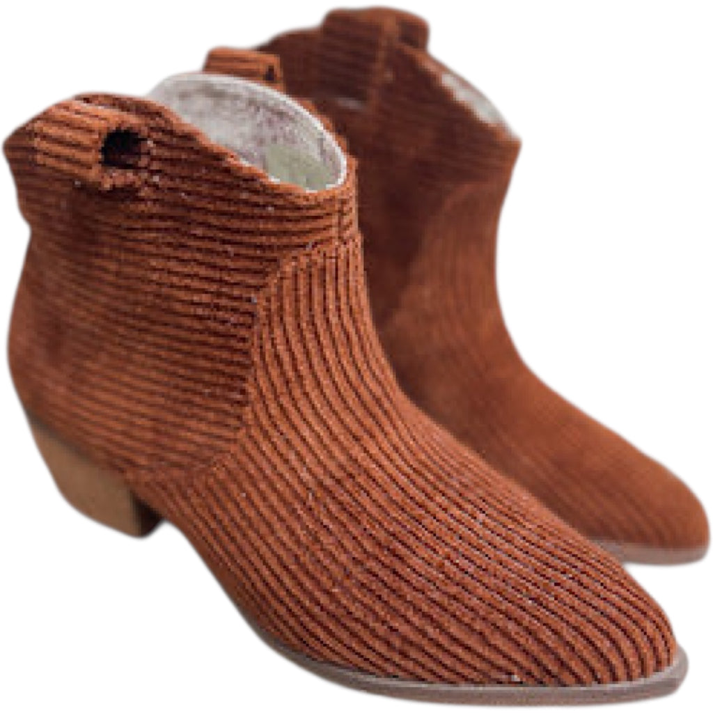 Band of Gypsies Delta Rust Corduroy Bootie