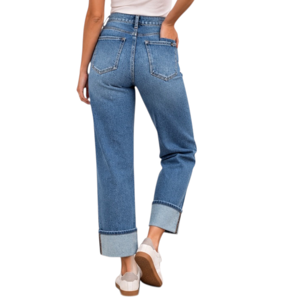 J21 JVP1002 High Rise Loose Straight Jeans
