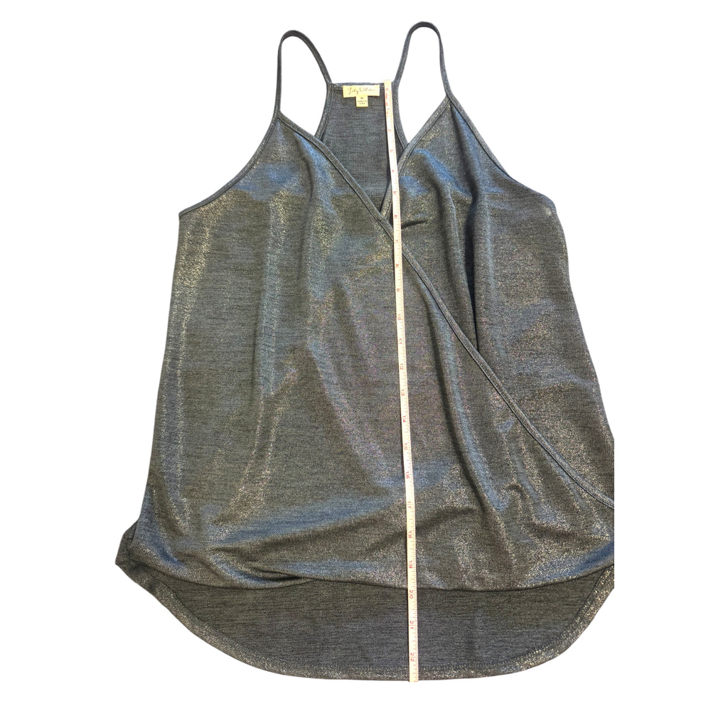 Lily White Black Metallic Tank Size M-RF