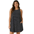 Round Neck Sleeveless Dress With Pockets