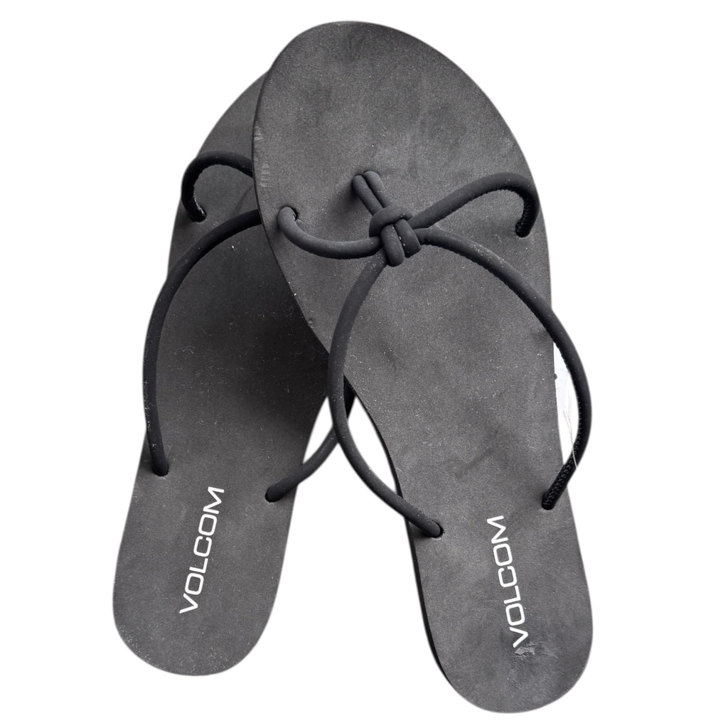 Volcom Black Fast Forward Flip Flop Sandals