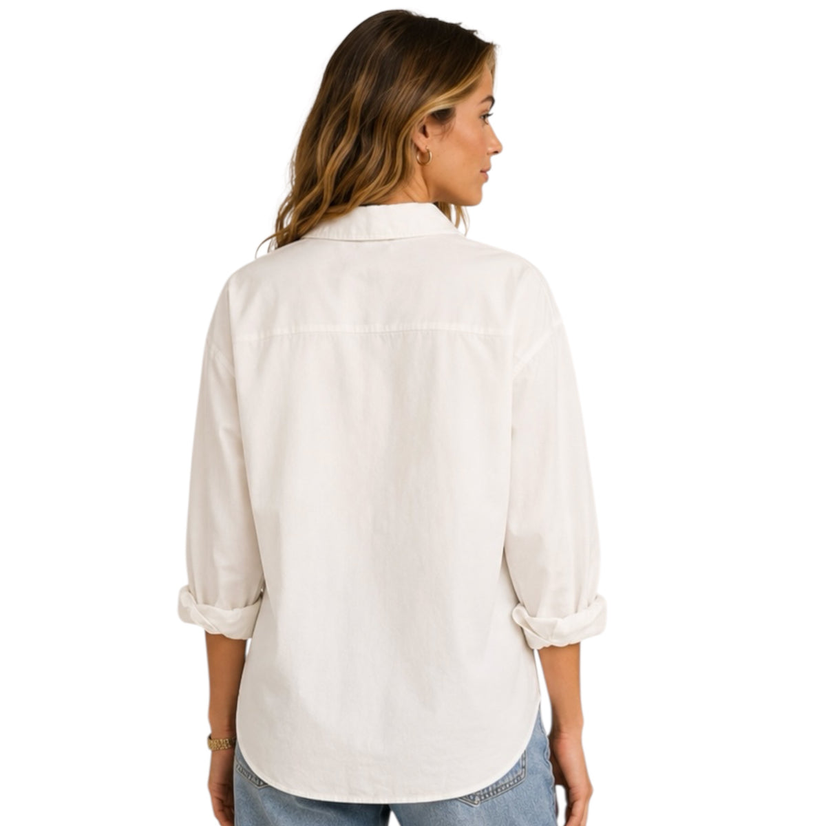 Z Supply Elevated Poplin Shirt White