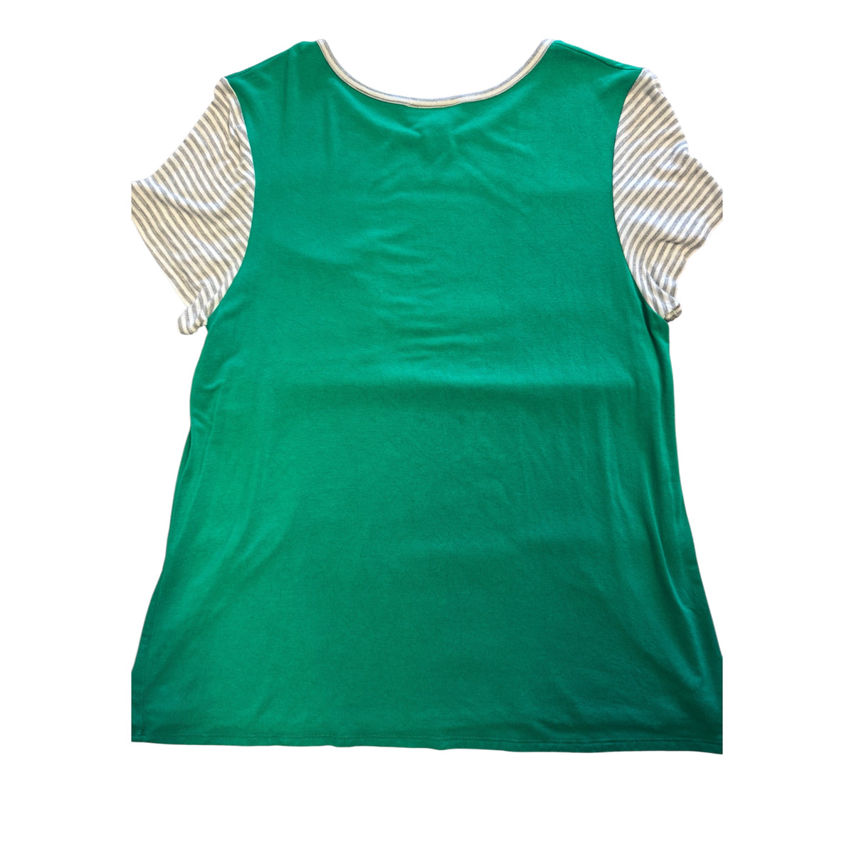 Adara Green Striped Shirt Size Large - RF