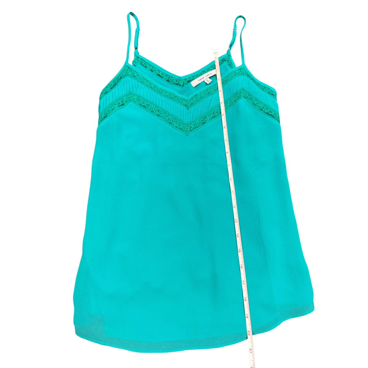 Naked Zebra Seafoam Lace Tank Top Size Small - RF