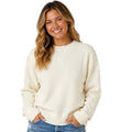 Whip Cream Knitted Crew Neck Sweater