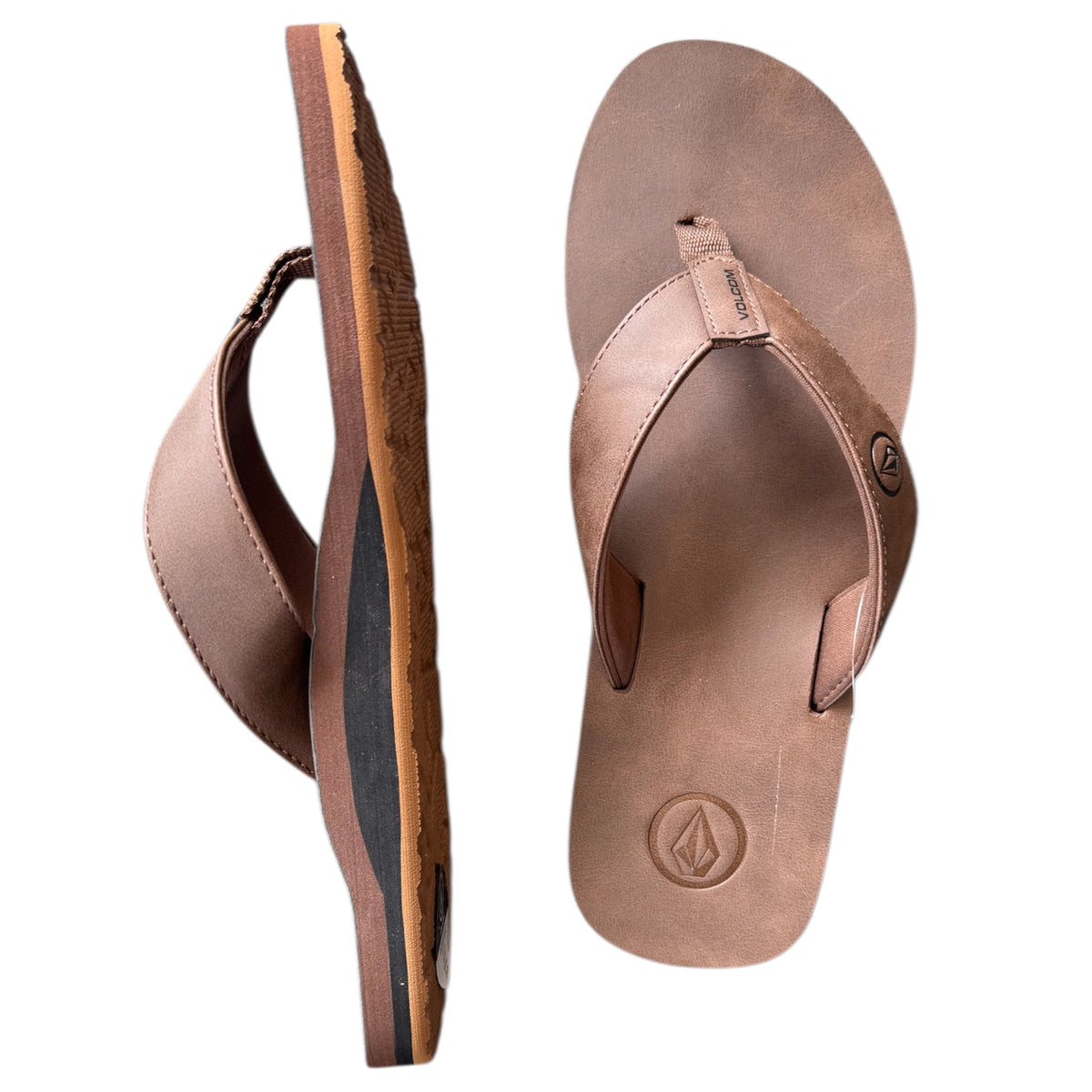 Volcom Brown Flip Flop Sandals