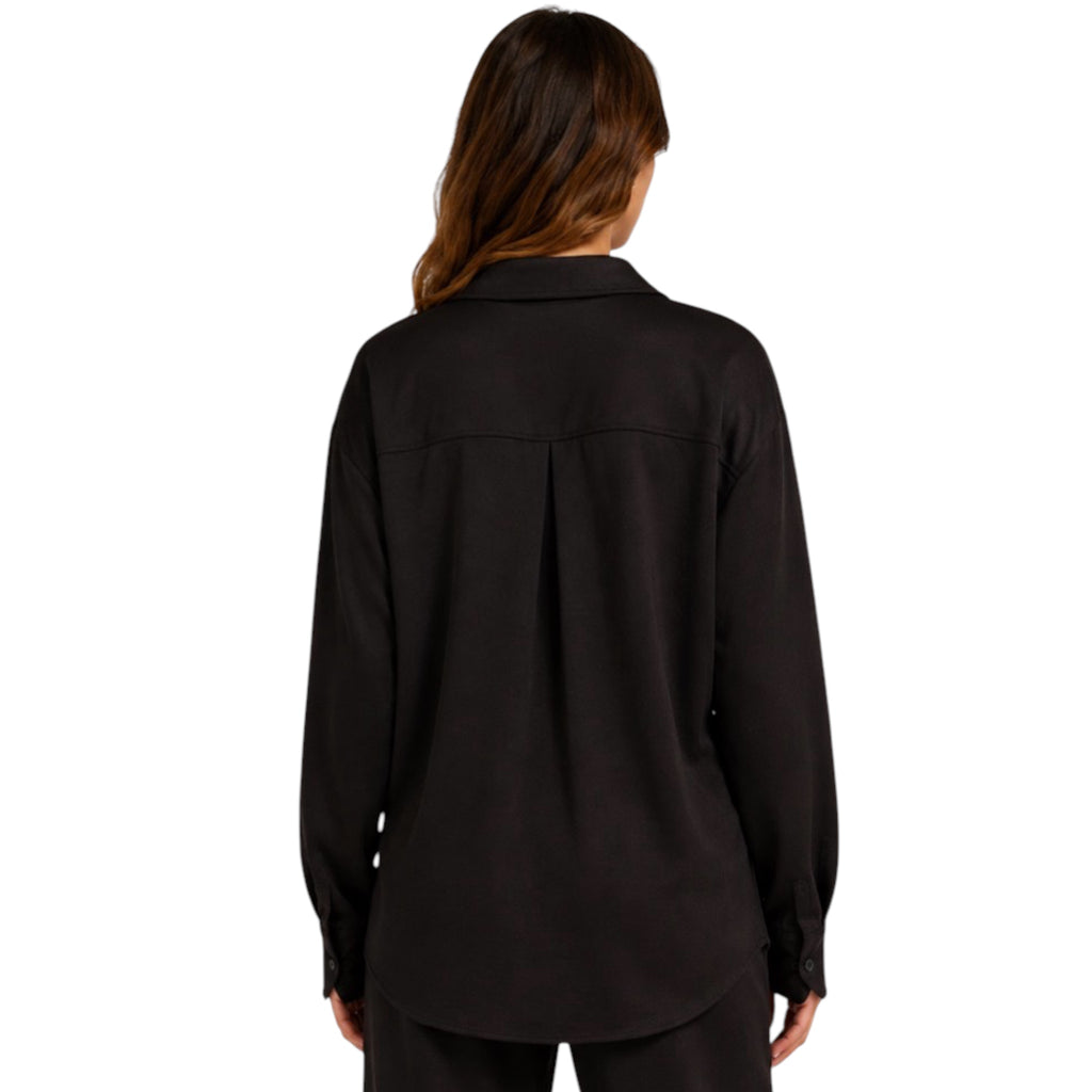 Black Oversized Button Up Shirt
