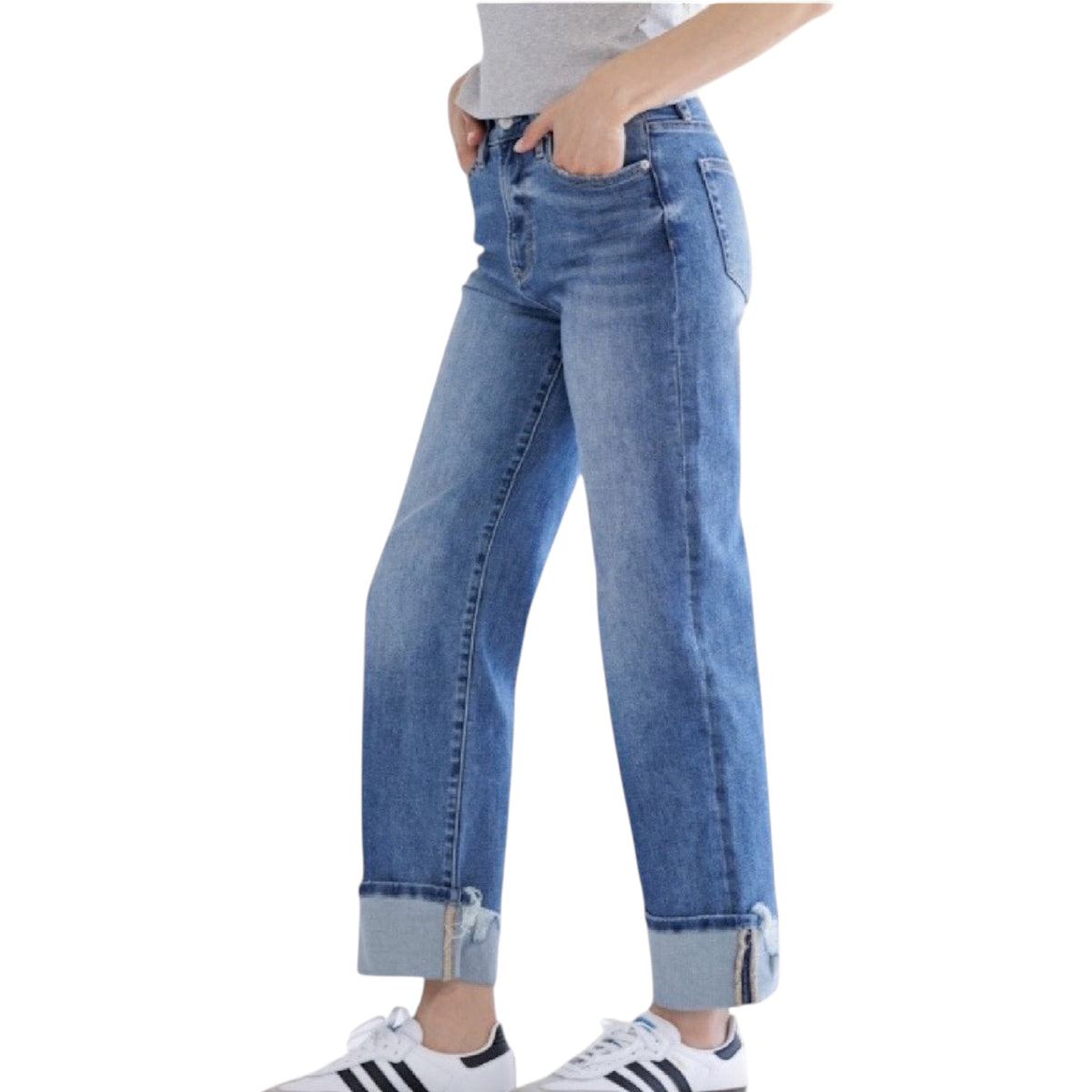 MICA MDP-T3308 S/H Relaxed Straight Cuffed Leg