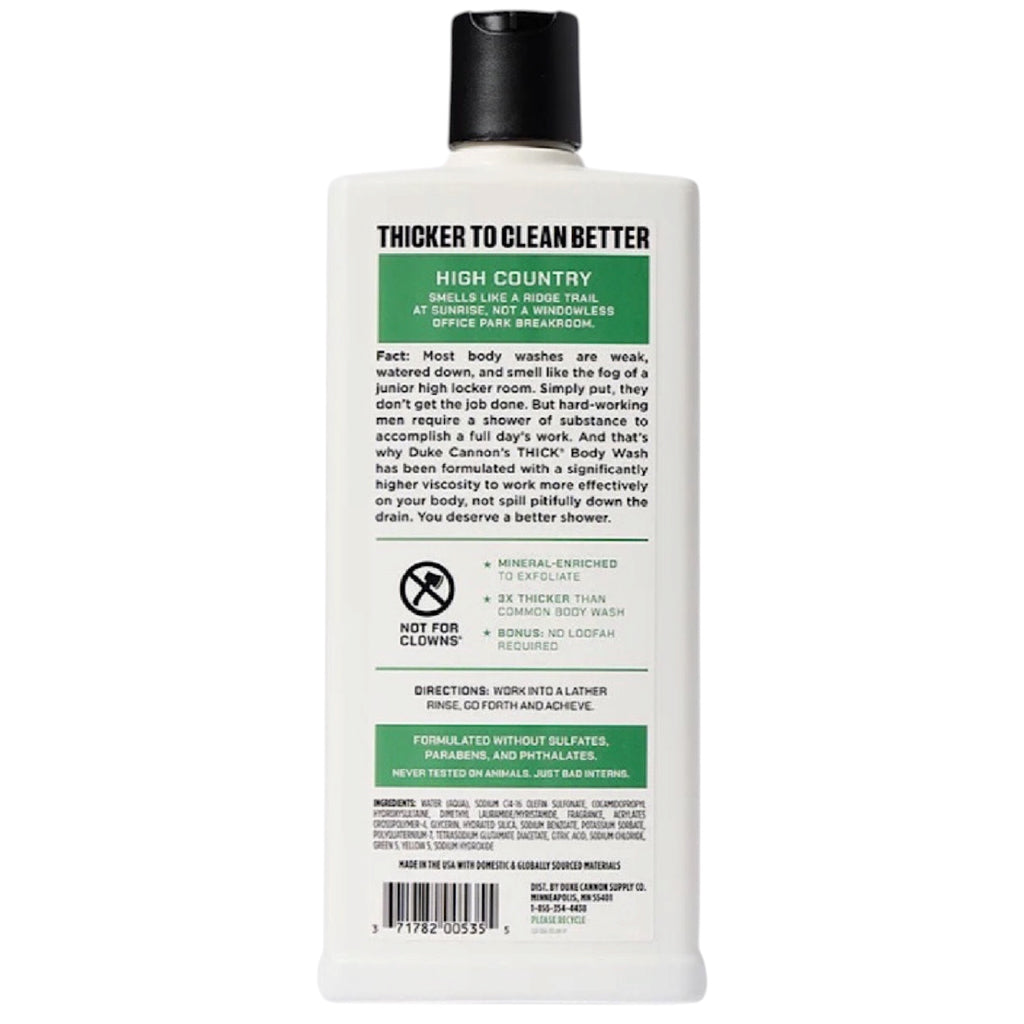 Duke Cannon Body Wash-High Country