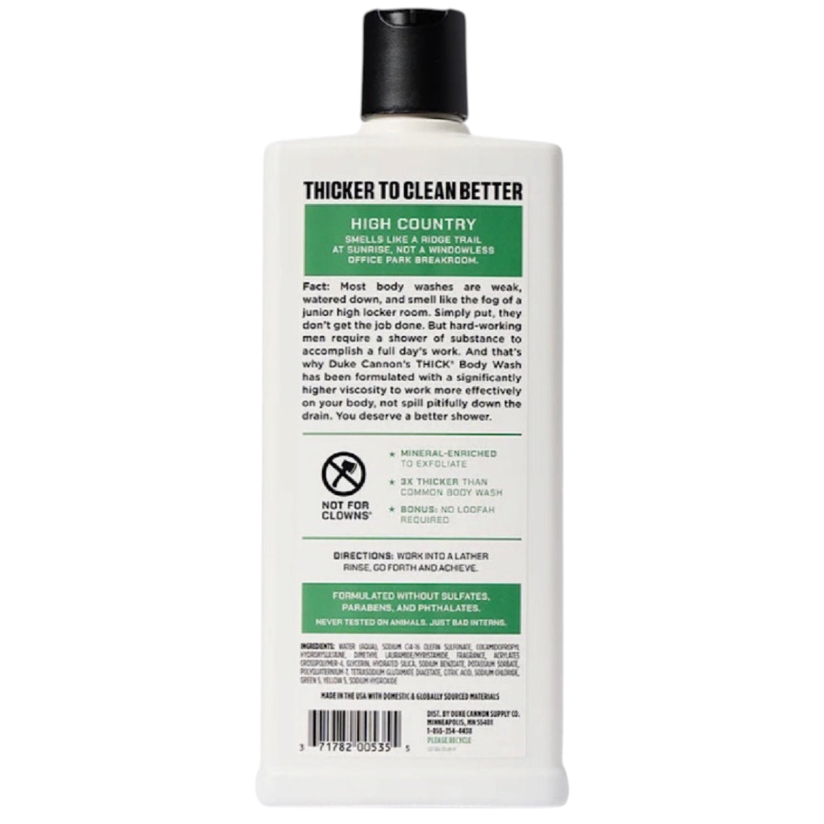 Duke Cannon Body Wash-High Country