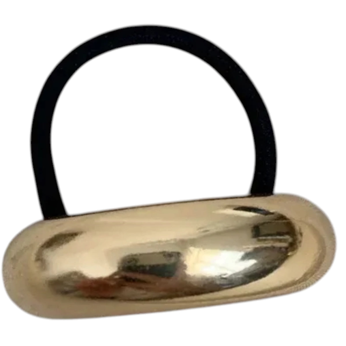 Gold Metal Ponytail Cuff Hair Band Gold