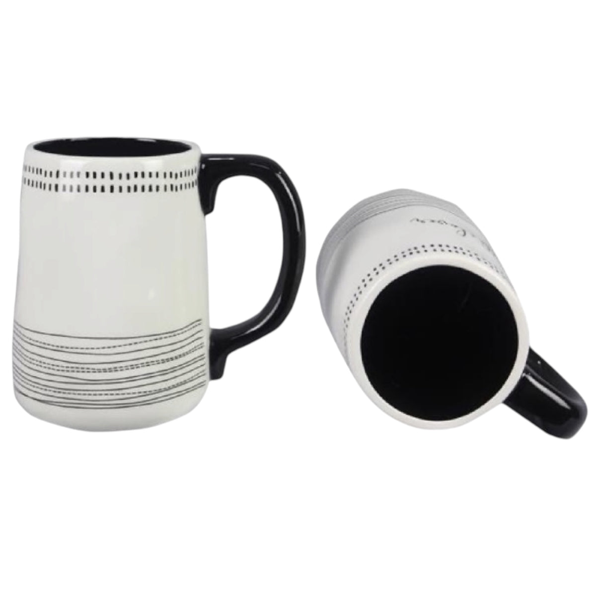 Ceramic Black and White Hashtag Mug