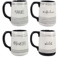 Ceramic Black and White Hashtag Mug