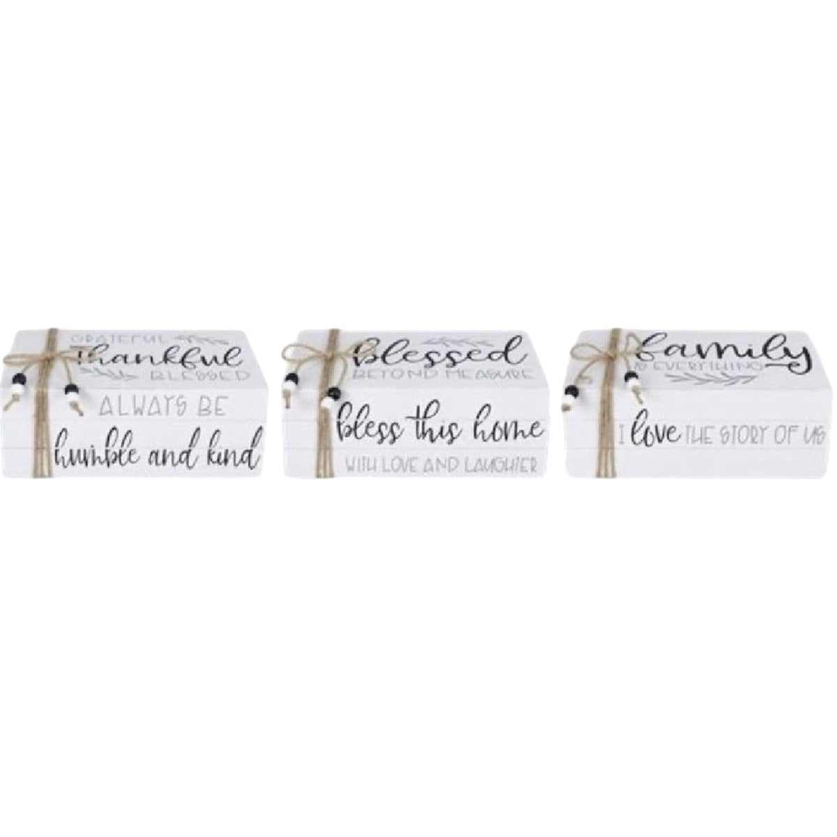 Wood Book Shaped Tabletop Sign
