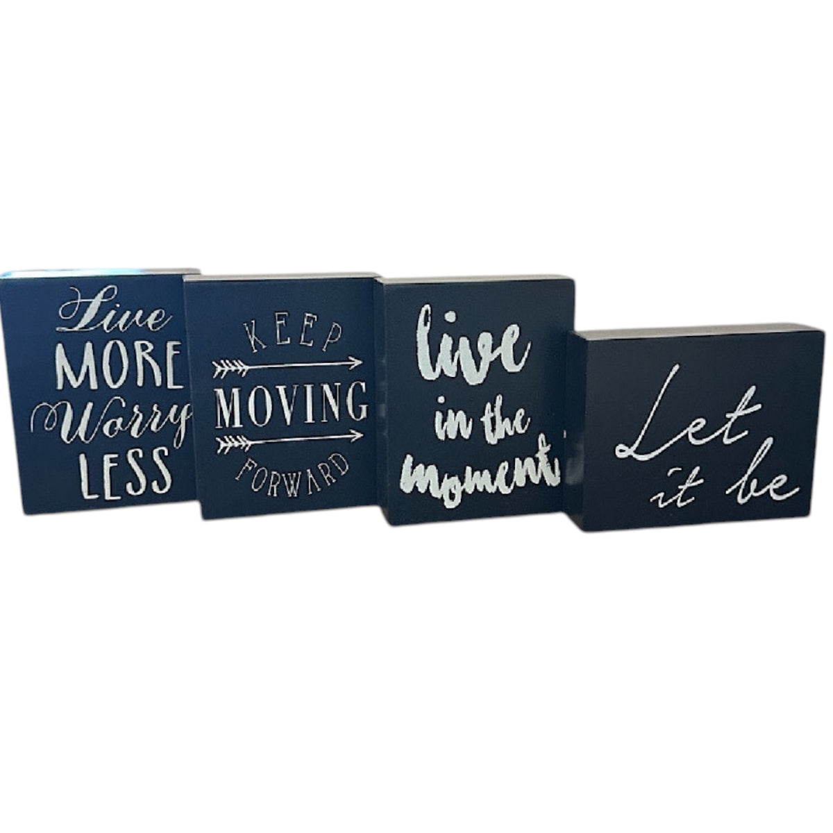 Wood Table Block Signs