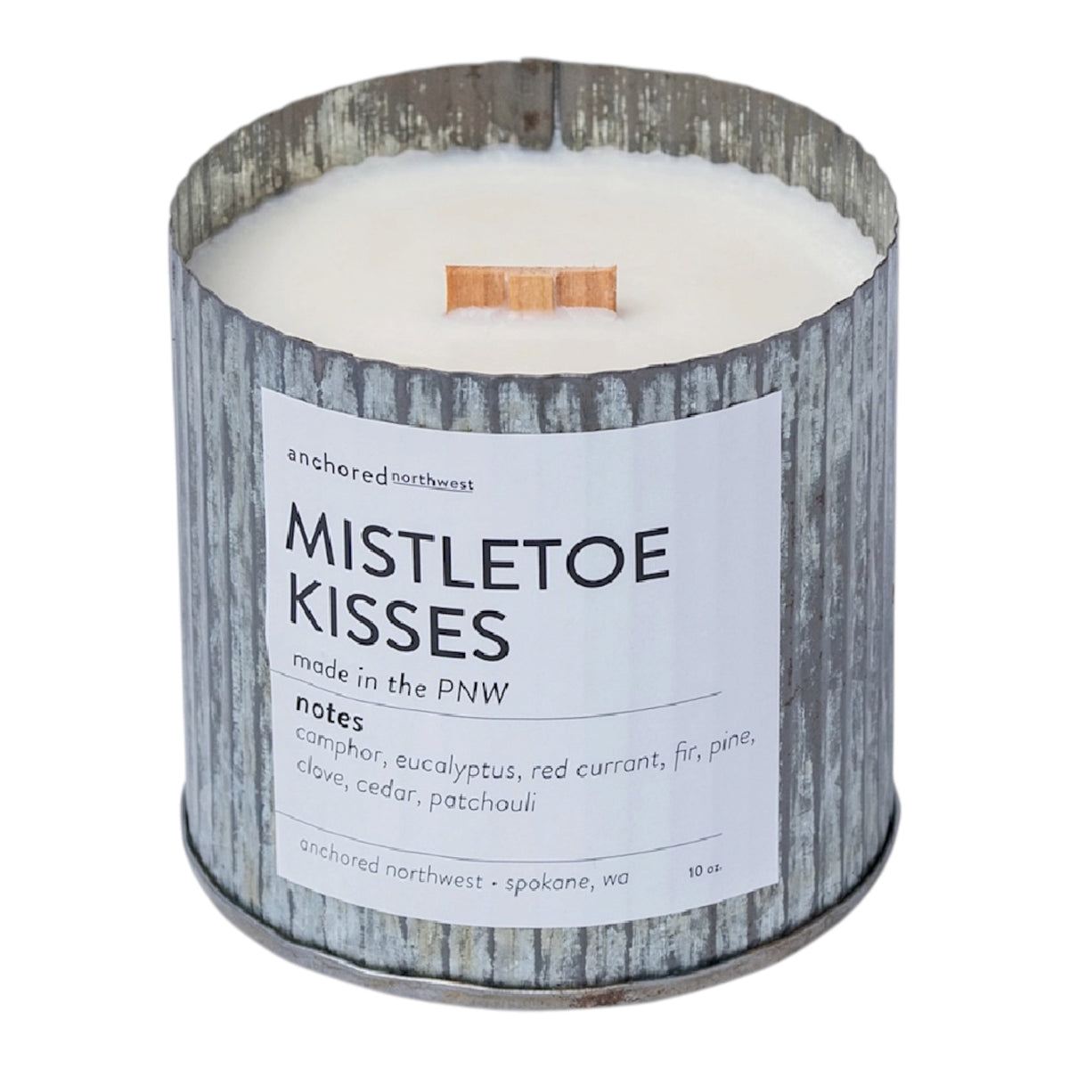 Wood Wick Rustic Farmhouse Soy Candle-Mistletoe Kisses