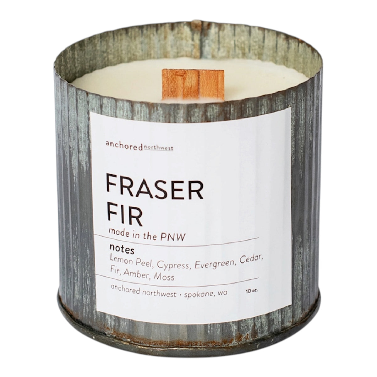 Wood Wick Rustic Farmhouse Soy Candle-Fraser Fir
