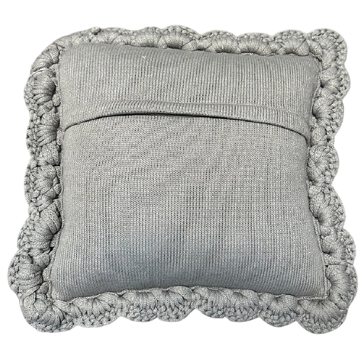 Chunky Knit Pillows-Grey