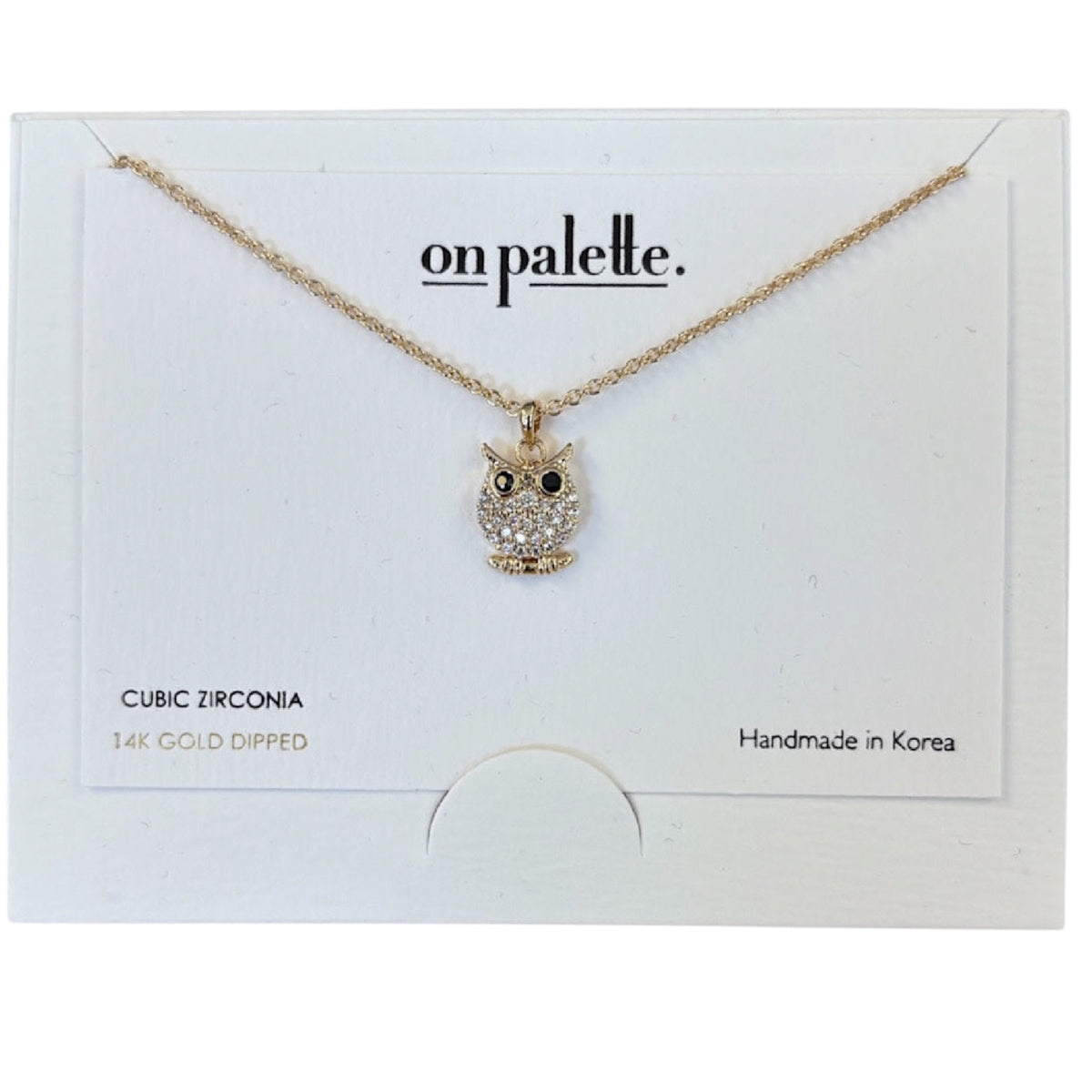 14K Dipped On Palette Carded Necklaces