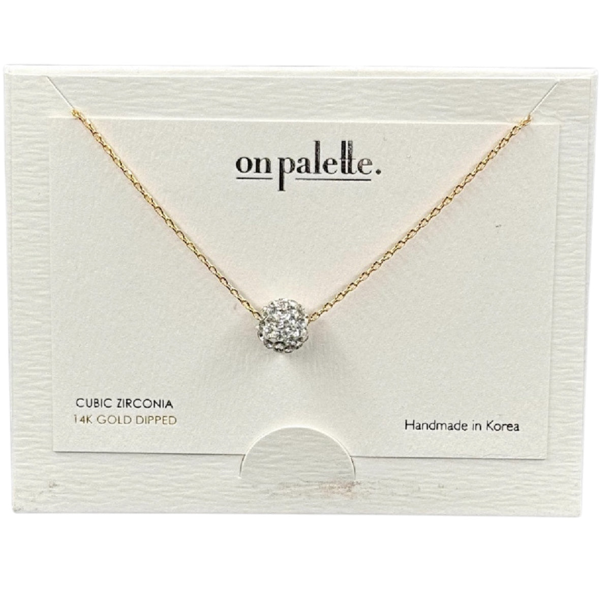 14K Dipped On Palette Carded Necklaces