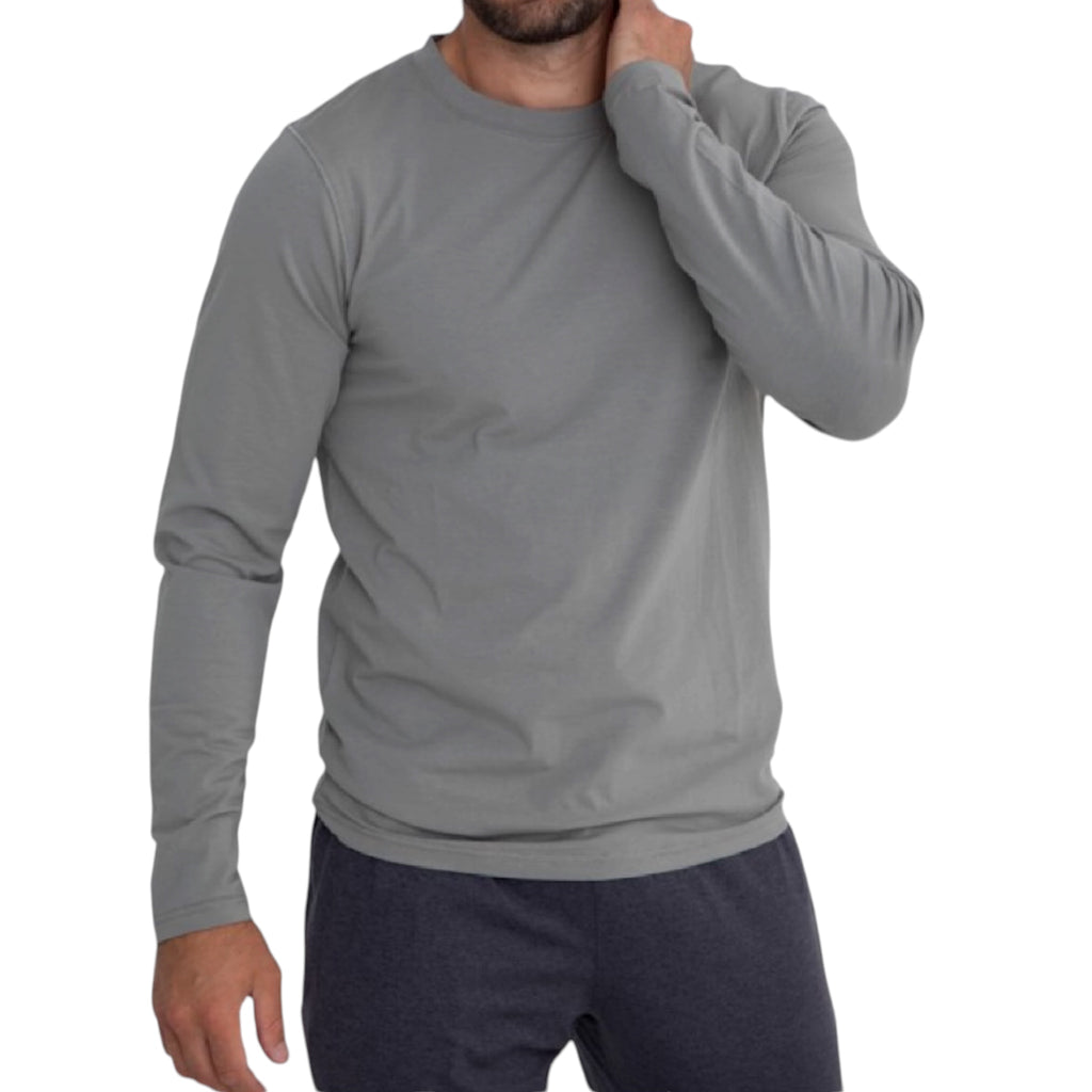 Men's Cotton Blend Long Sleeve Shirt