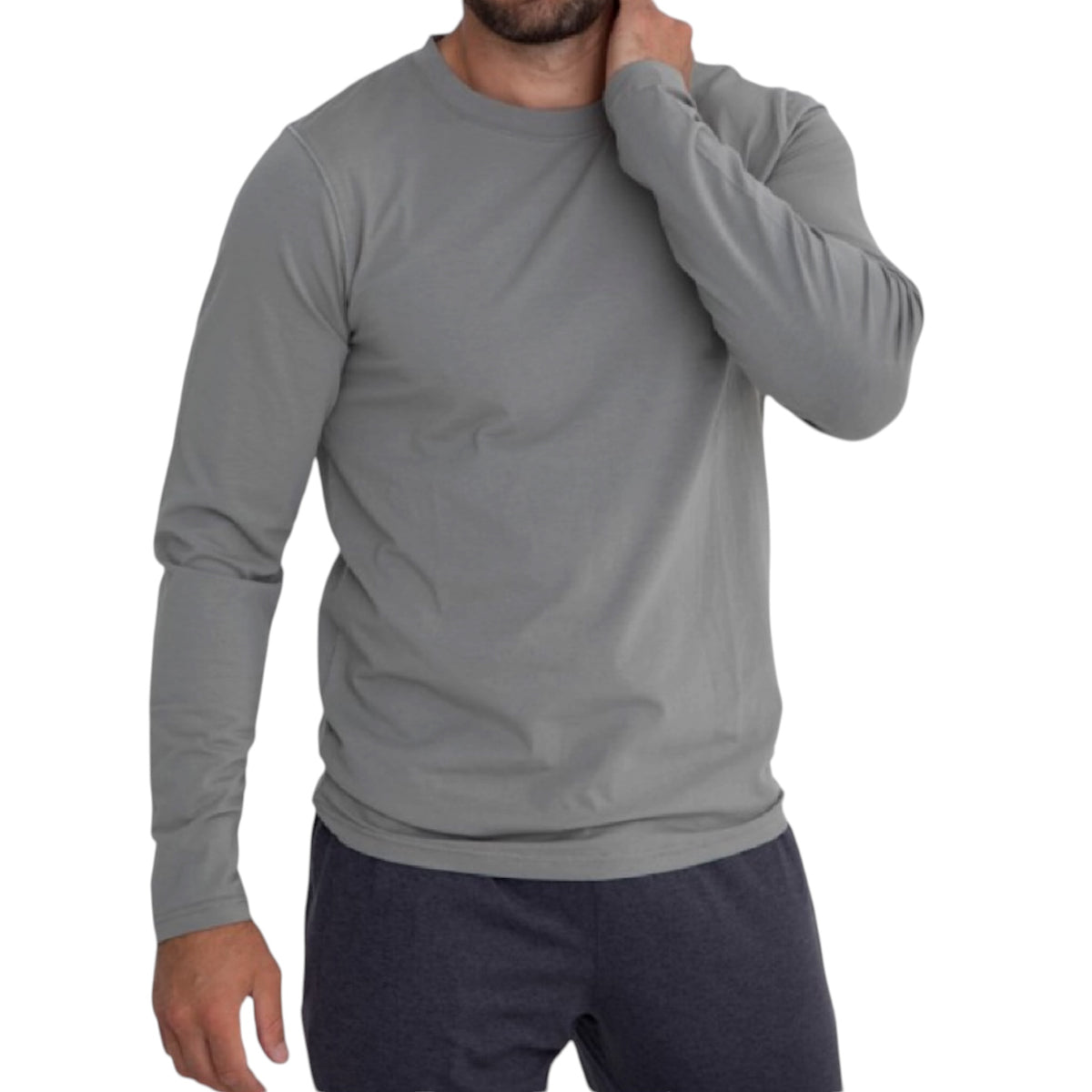 Men's Cotton Blend Long Sleeve Shirt