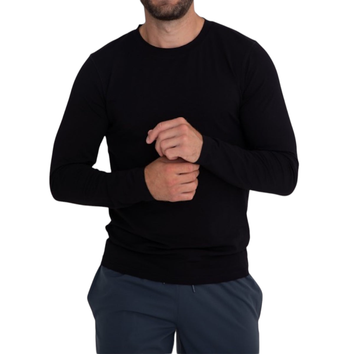 Men's Cotton Blend Long Sleeve Shirt