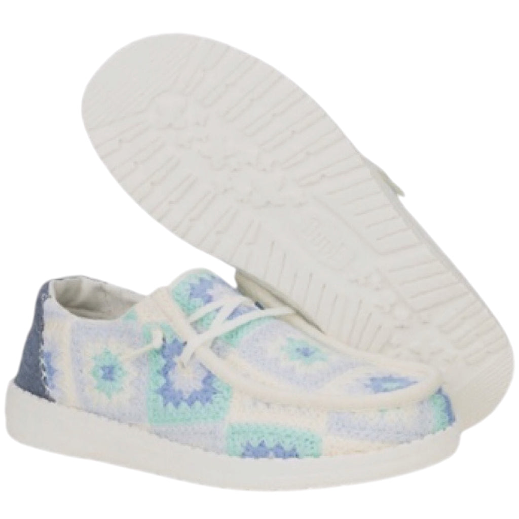 Hey Dude Wendy Cottage Crochet Bay Blue/Multi Womens