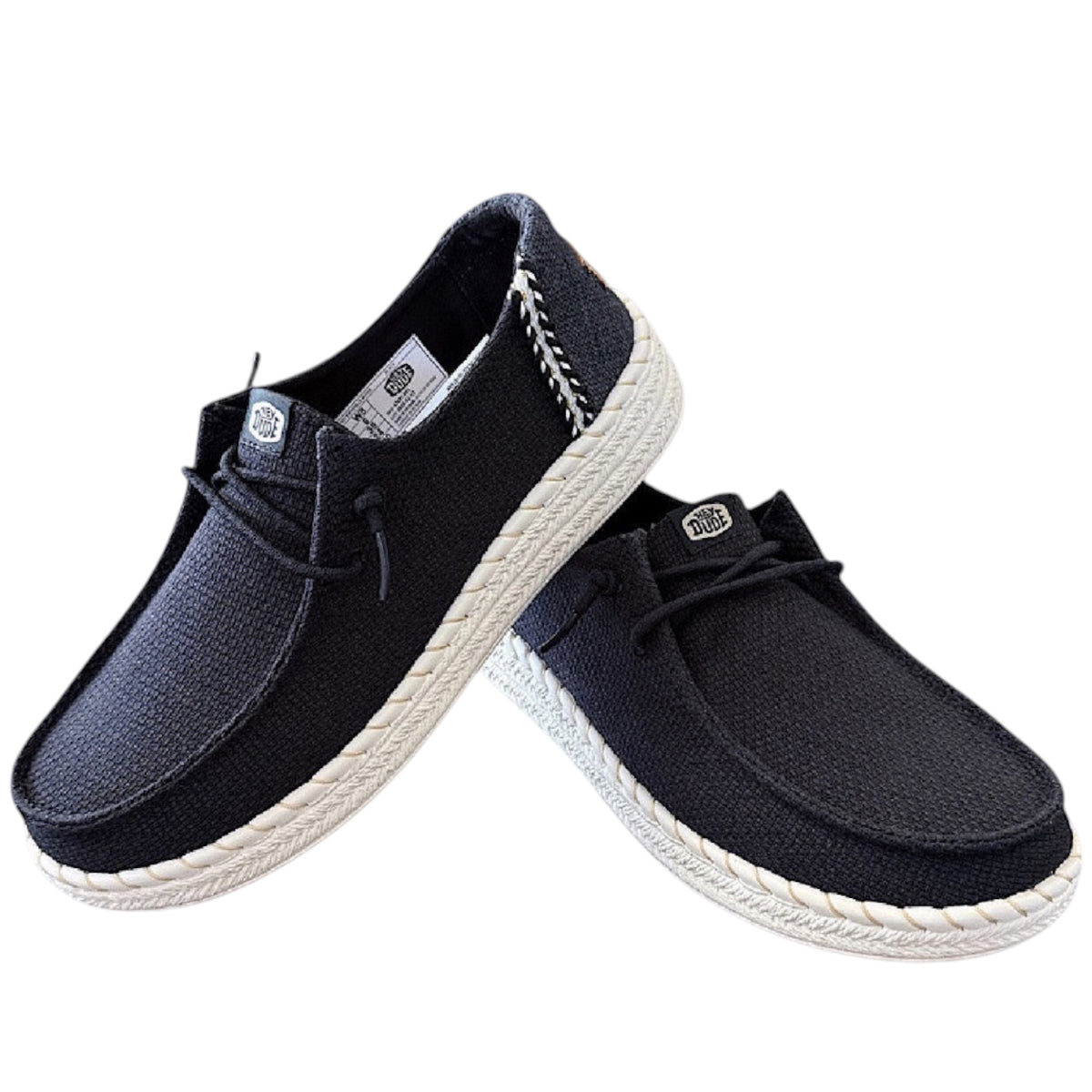 Hey Dude Wendy Espadrille Woven Black