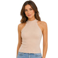 Beige Lurex Genevieve Sweater