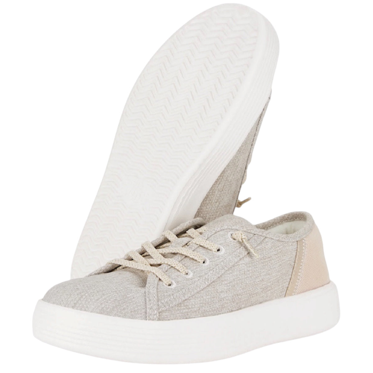 Hey Dude Cody W Heathered Knit Mesh Light Grey