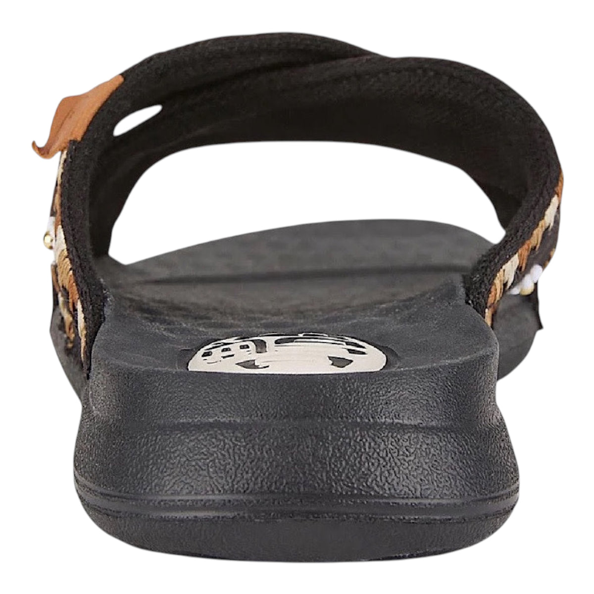 Hey Dude Christi Slide Embroidered Black