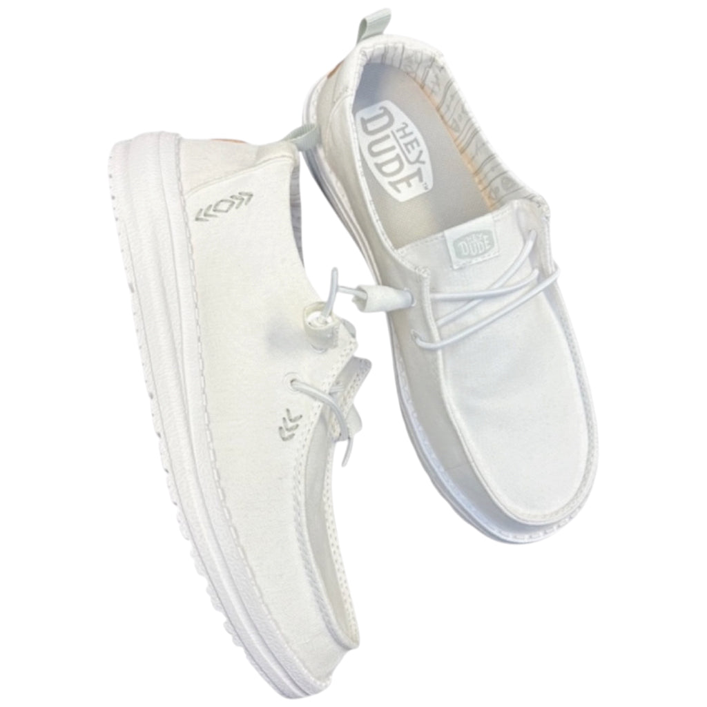 Hey Dude Wendy Chambray Bright White