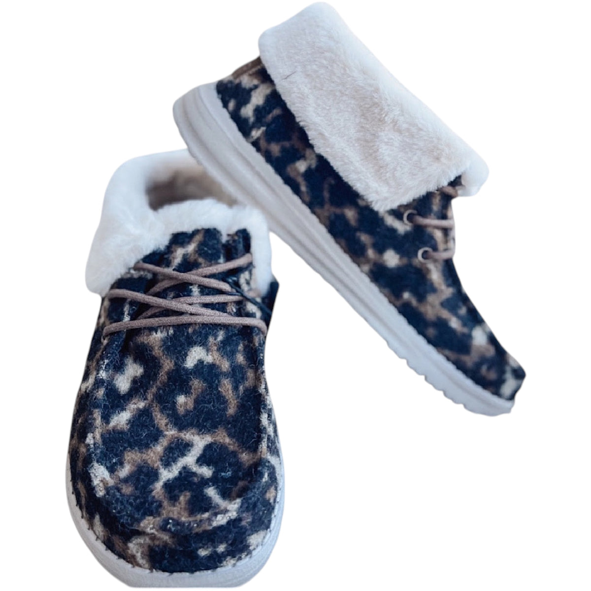 Hey Dude Britt Abstract Tan Leopard 