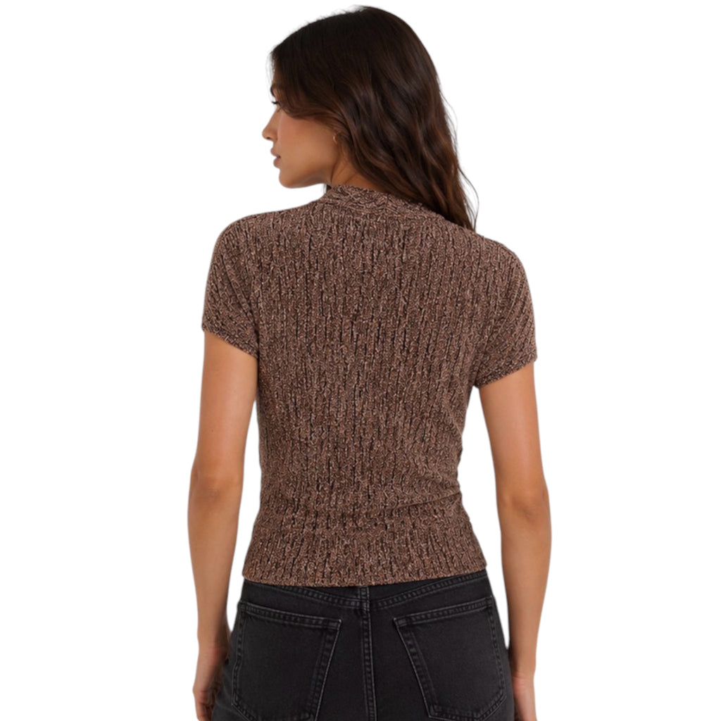 Bronze Surplus Short Dolman Sleeve Top