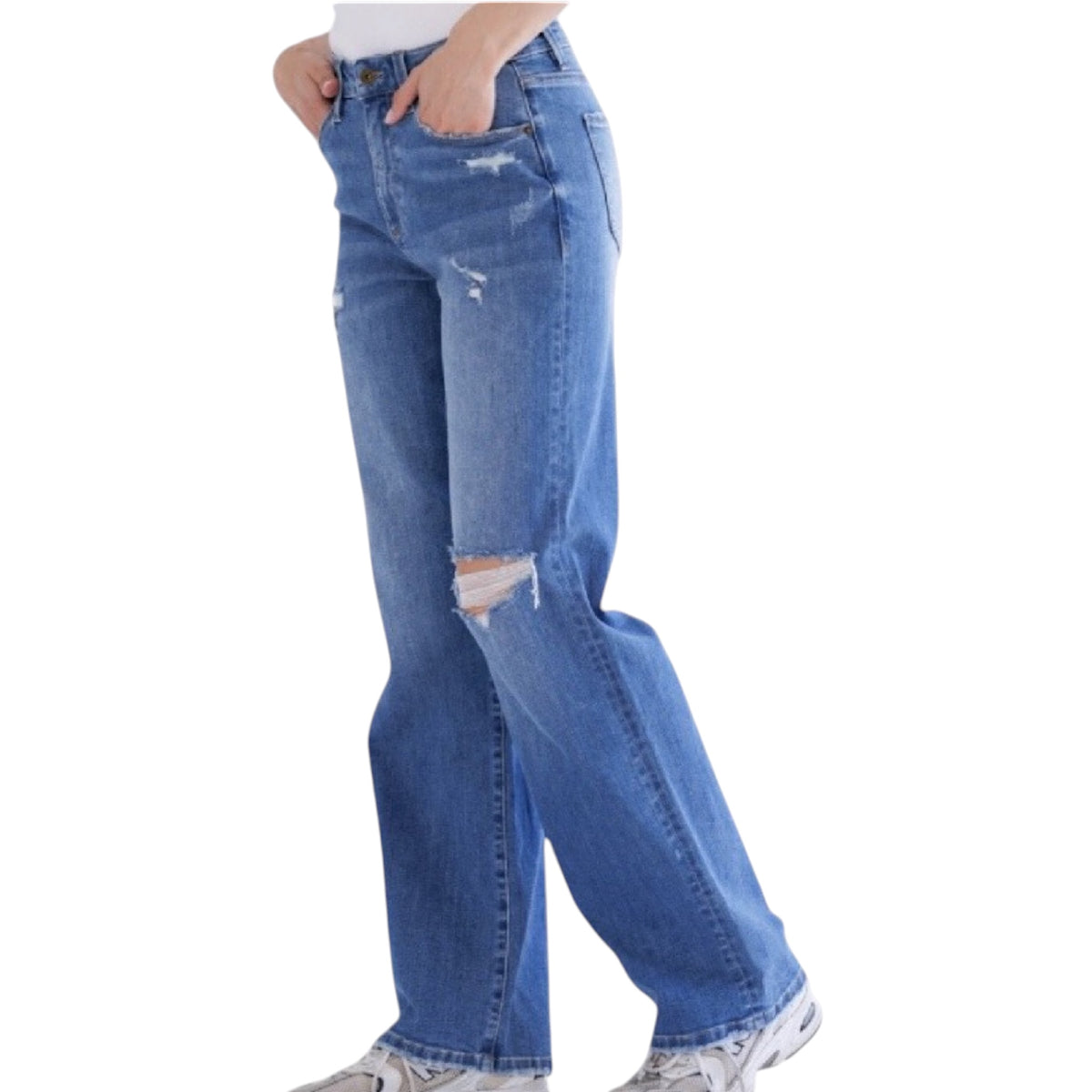 MICA MDP-T3307 H/R Distressed Straight Leg
