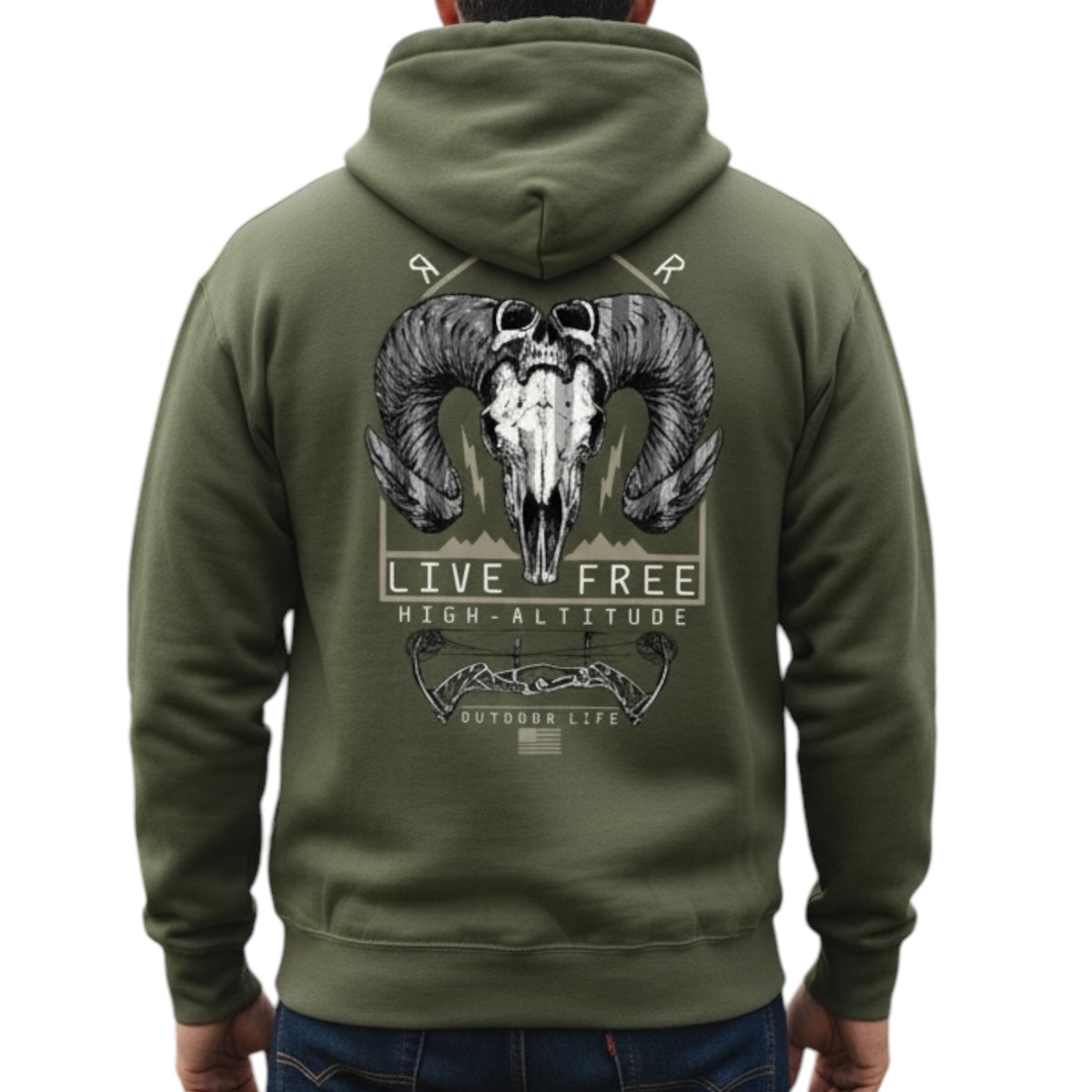 Howitzer Outdoor Ops Po Hoodie -Army Heather
