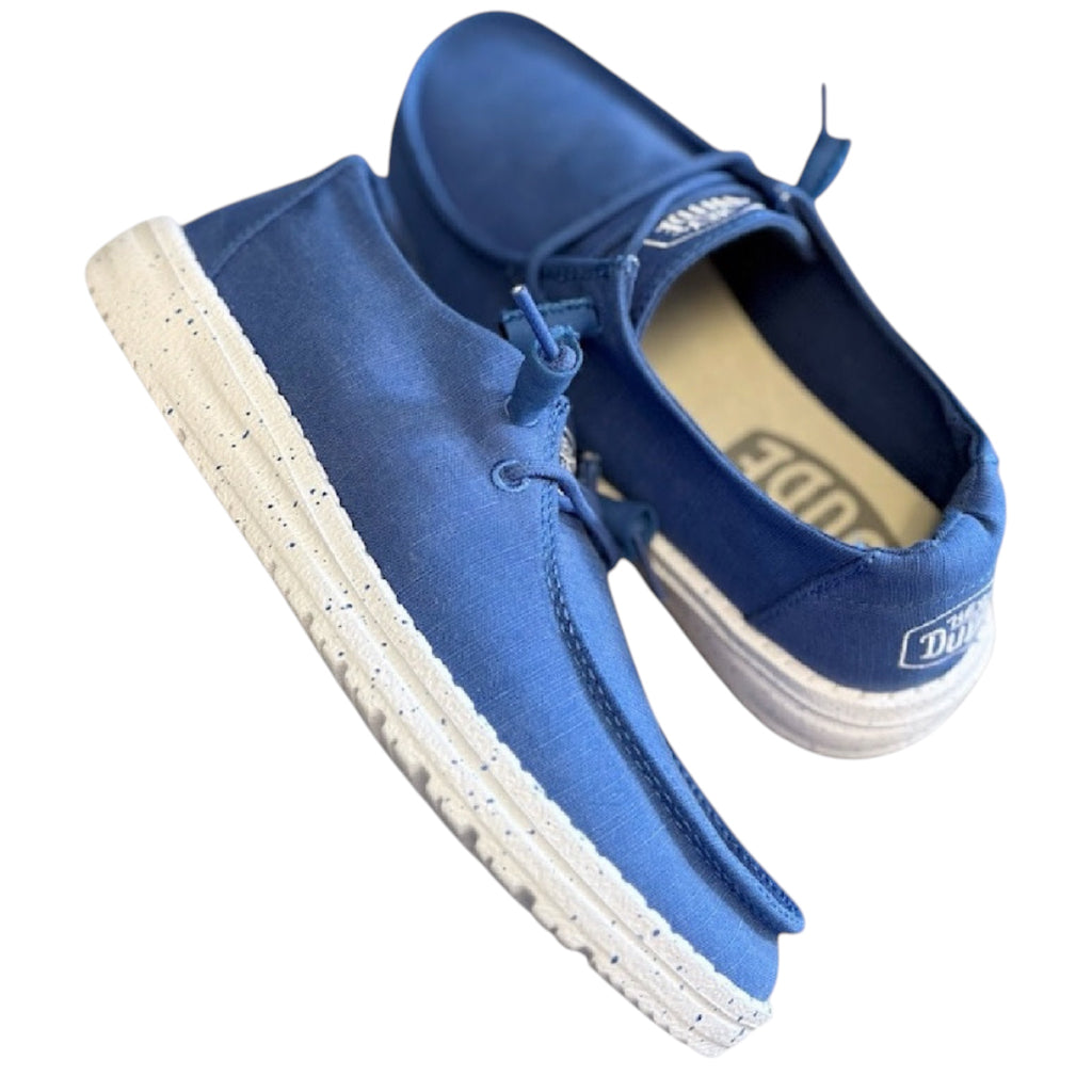 Hey Dude Wendy Slub Canvas True Blue Womens