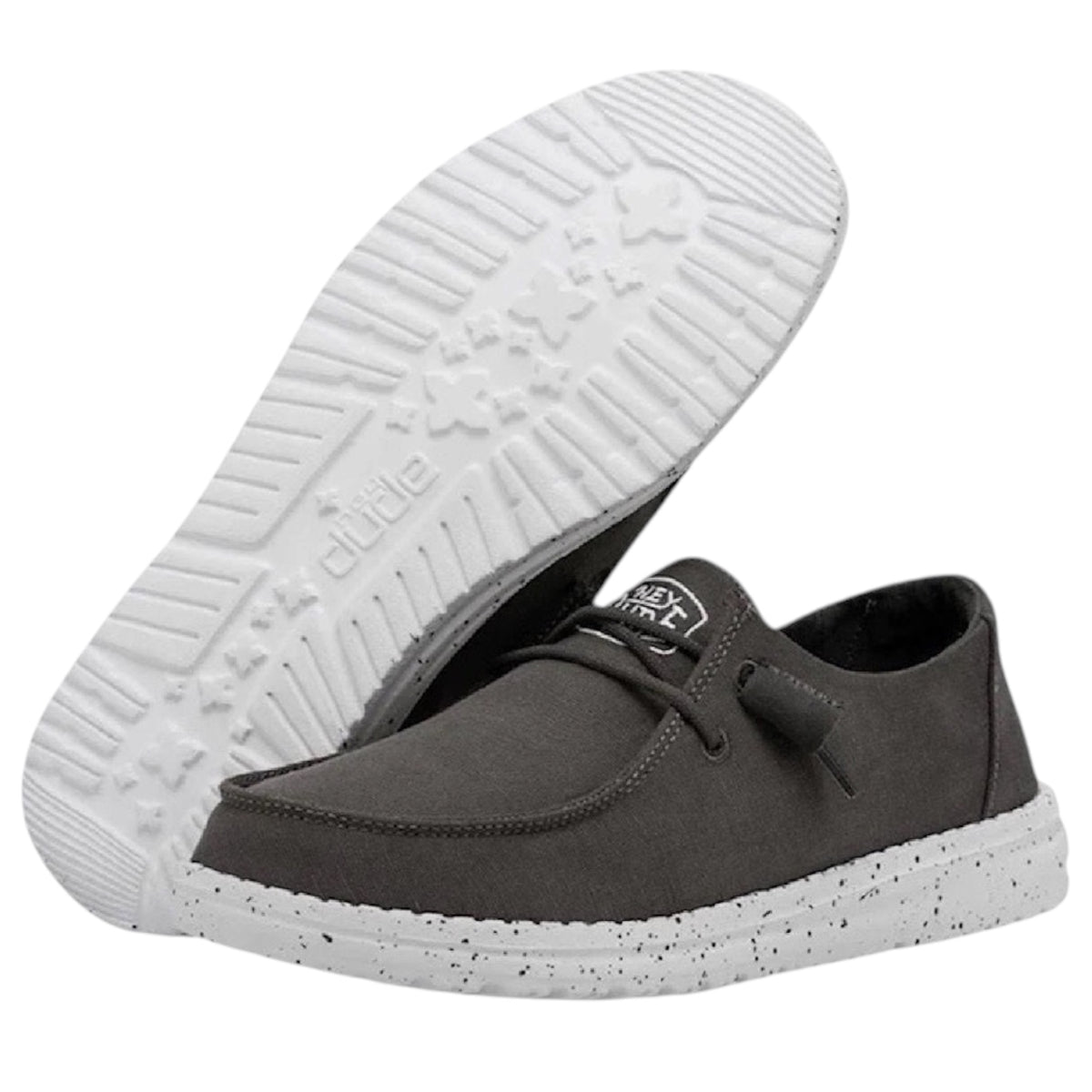 Hey Dude Wendy Slub Canvas Dark Grey