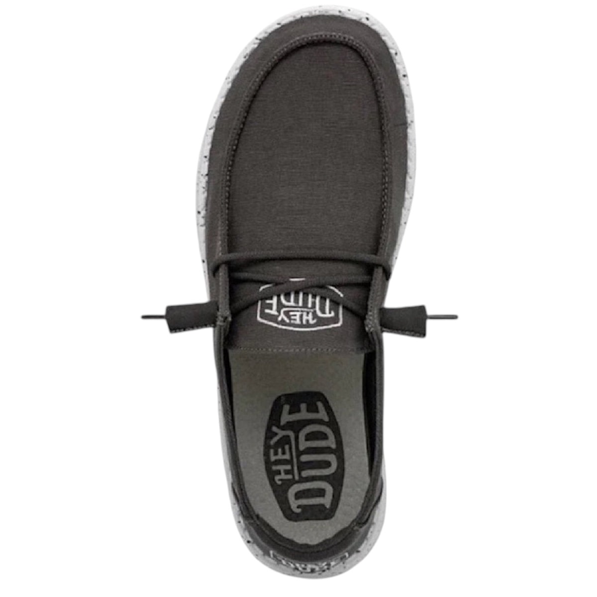 Hey Dude Wendy Slub Canvas Dark Grey