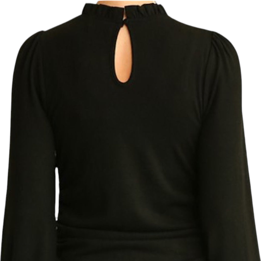 Black Keyhole Dress