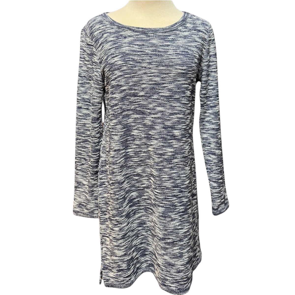 Lou & Grey Navy Long Sleeve Sweater Knit Dress Size Medium- RF