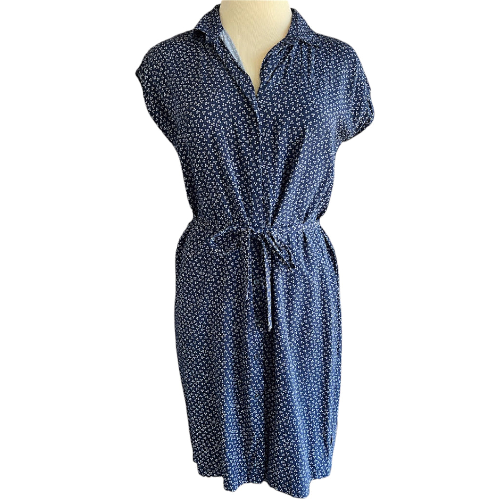 Old Navy Navy Printed Dress Size S-RF