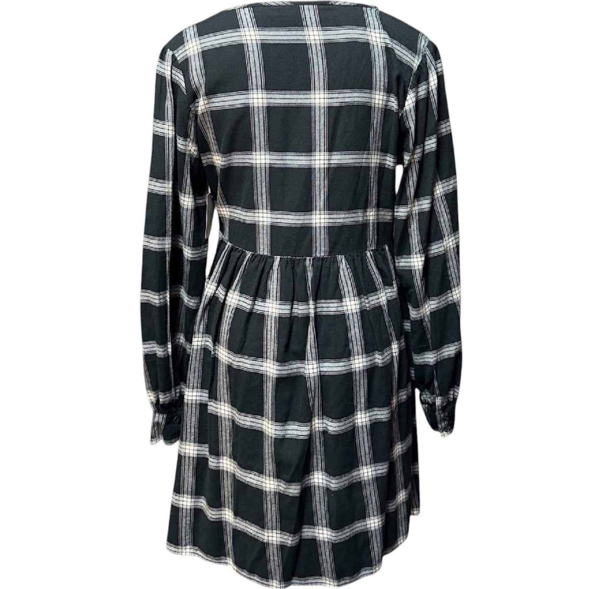 KNOX ROSE Black and White Plaid Dress Size Small-RF
