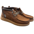 Hey Dude Wally Mid GripR Leather Robe Brown/Mole Brown